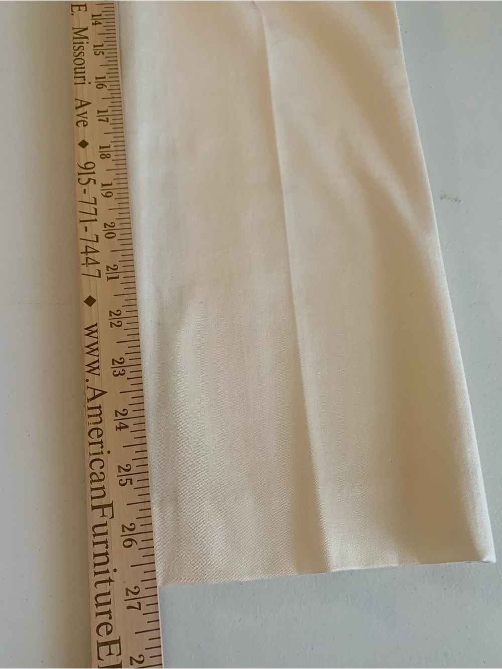 Lauren Ralph Lauren Cream Straight-Leg Chinos 94% Cotton - Picture 8 of 8